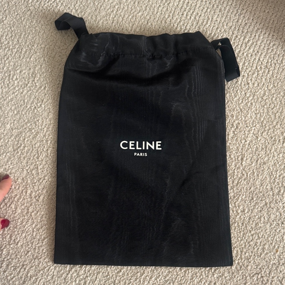 Celine Black Logo Dust Bag